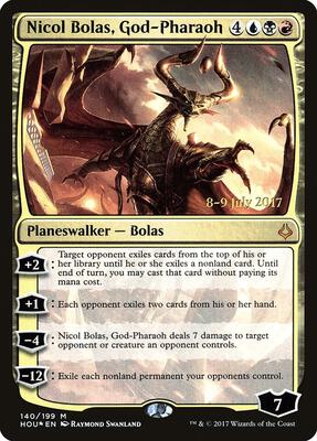 Nicol Bolas, God-Pharaoh card from Prerelease Cards