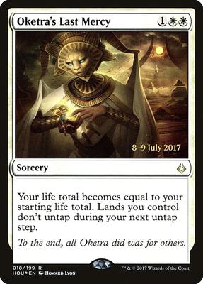 Oketra's Last Mercy card from Prerelease Cards
