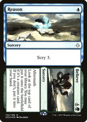 Reason // Believe card from Prerelease Cards