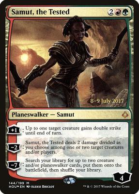 Samut, the Tested card from Prerelease Cards