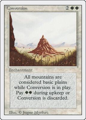 Conversion card from Revised Edition