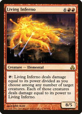 Living Inferno card from Guildpact