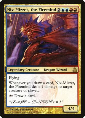Niv-Mizzet, the Firemind card from Guildpact