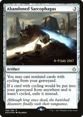 Abandoned Sarcophagus card from Prerelease Cards