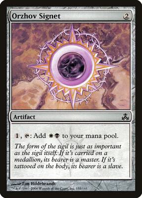 Orzhov Signet card from Guildpact