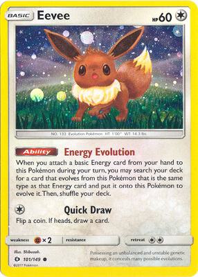 Eevee - 101/149 (Cosmos Holo) card from Miscellaneous Cards & Products