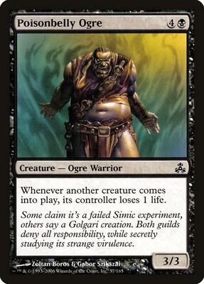 Poisonbelly Ogre card from Guildpact