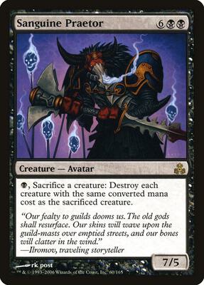 Sanguine Praetor card from Guildpact