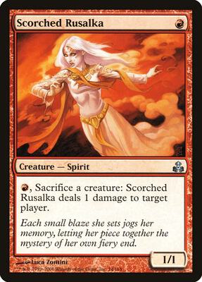 Scorched Rusalka card from Guildpact