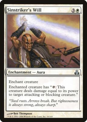 Sinstriker's Will card from Guildpact