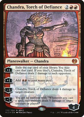 Chandra, Torch of Defiance (SDCC 2017 Exclusive) card from Media Promos