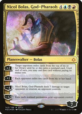 Nicol Bolas, God-Pharaoh (SDCC 2017 Exclusive) card from Media Promos