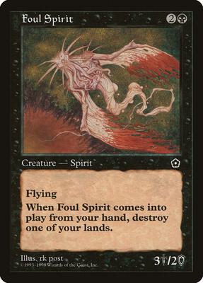 Foul Spirit card from Portal Second Age