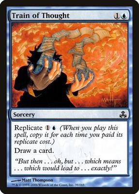 Train of Thought card from Guildpact