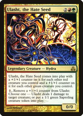 Ulasht, the Hate Seed card from Guildpact