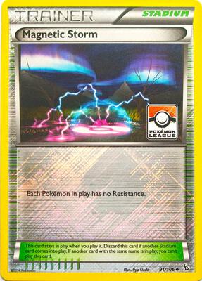 Magnetic Storm - 91/106 (Pokemon League) card from League & Championship Cards
