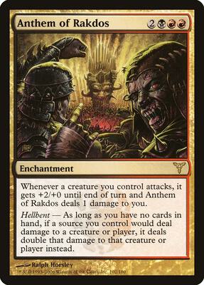 Anthem of Rakdos card from Dissension