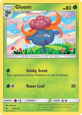 Gloom card from SM - Burning Shadows