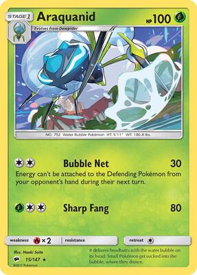 Araquanid card from SM - Burning Shadows