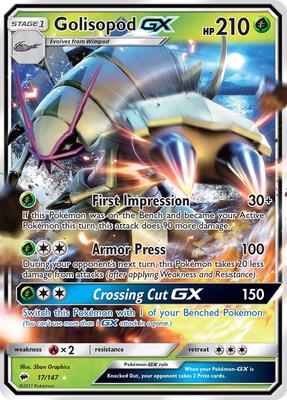 Golisopod GX card from SM - Burning Shadows