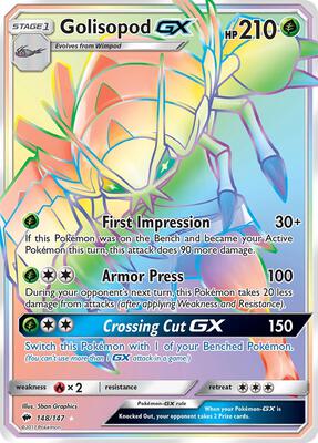Golisopod GX (Secret) card from SM - Burning Shadows