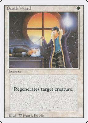 Death Ward card from Revised Edition