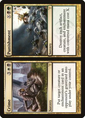 Crime // Punishment card from Dissension
