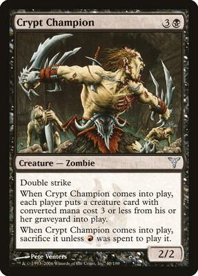 Crypt Champion card from Dissension