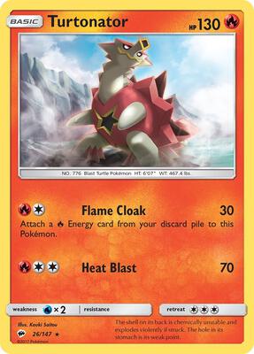 Turtonator card from SM - Burning Shadows