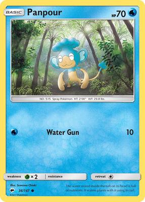 Panpour card from SM - Burning Shadows
