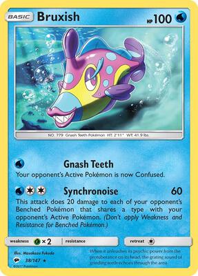 Bruxish card from SM - Burning Shadows
