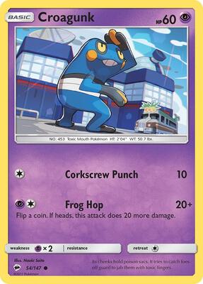 Croagunk card from SM - Burning Shadows