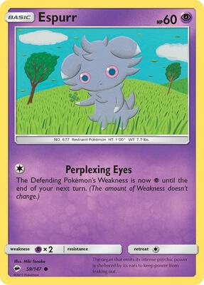 Espurr card from SM - Burning Shadows
