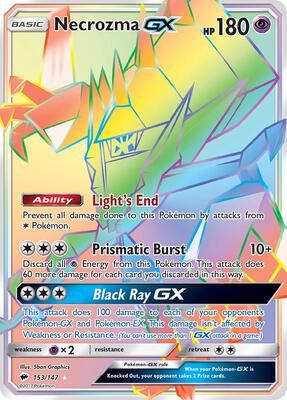 Necrozma GX (Secret) card from SM - Burning Shadows