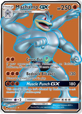 Machamp GX (Full Art) card from SM - Burning Shadows