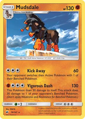 Mudsdale card from SM - Burning Shadows