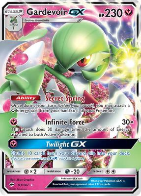 Gardevoir GX card from SM - Burning Shadows