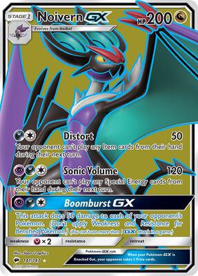 Noivern GX (Full Art) card from SM - Burning Shadows