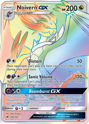 Noivern GX (Secret) card from SM - Burning Shadows