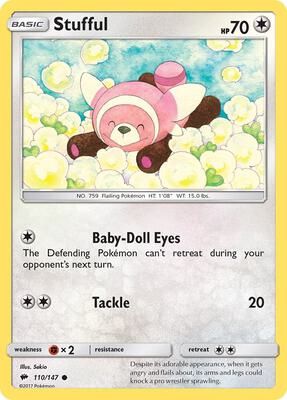 Stufful card from SM - Burning Shadows
