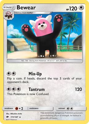 Bewear card from SM - Burning Shadows