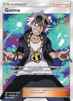 Guzma (Full Art) card from SM - Burning Shadows