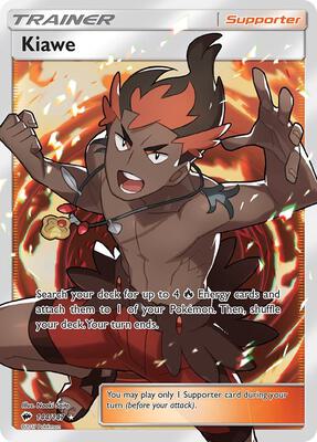 Kiawe (Full Art) card from SM - Burning Shadows