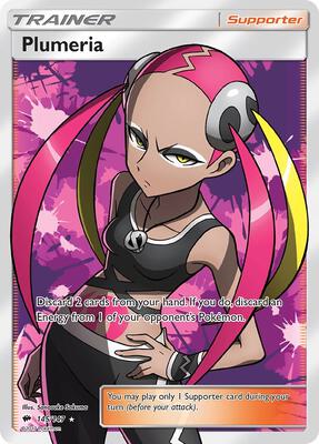 Plumeria (Full Art) card from SM - Burning Shadows