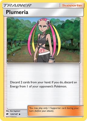 Plumeria card from SM - Burning Shadows