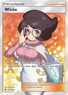 Wicke (Full Art) card from SM - Burning Shadows