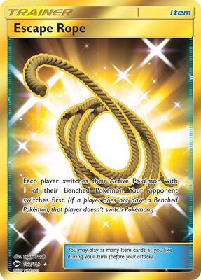 Escape Rope (Secret) card from SM - Burning Shadows