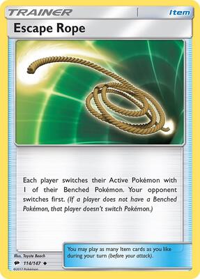 Escape Rope card from SM - Burning Shadows