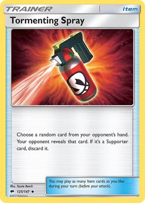 Tormenting Spray card from SM - Burning Shadows