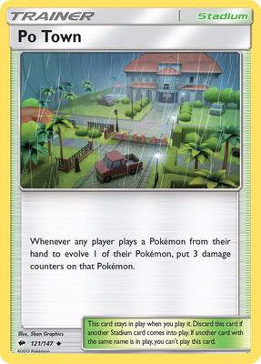 Po Town card from SM - Burning Shadows